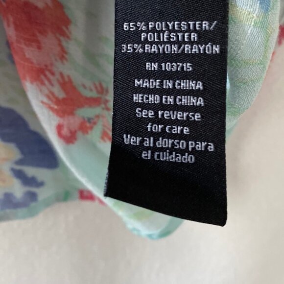 NWT Zac & Rachel Size 2X Cold Shoulder Floral Top - Picture 15 of 16